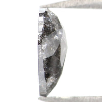 Natural Loose Heart Salt And Papper Diamond Black Grey Color 0.62 CT 6.00 MM Heart Shape Rose Cut L7631
