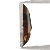 Natural Loose Coffin Diamond Deep Brown Color 1.36 CT 9.00 MM Coffin Shape Rose Cut Diamond L7661