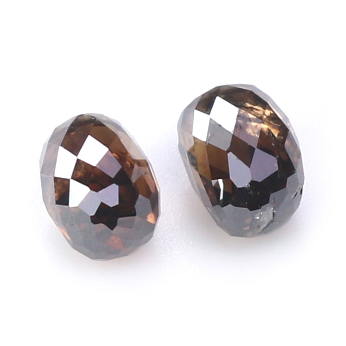 Natural Loose briolette Brown Color Diamond 0.89 CT 4.55 MM Drop Shape Rose Cut Diamond KDL9910