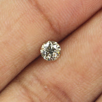 0.42 Ct Natural Loose Diamond, White Diamond, Round Diamond, Round Brilliant Cut Diamond, Sparkling Diamond, Rustic Diamond L203