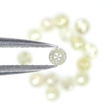 Natural Loose Round Rose Cut Light Yellow Color Diamond 1.28 CT 2.50 MM Round Rose Cut Shape Diamond KR652
