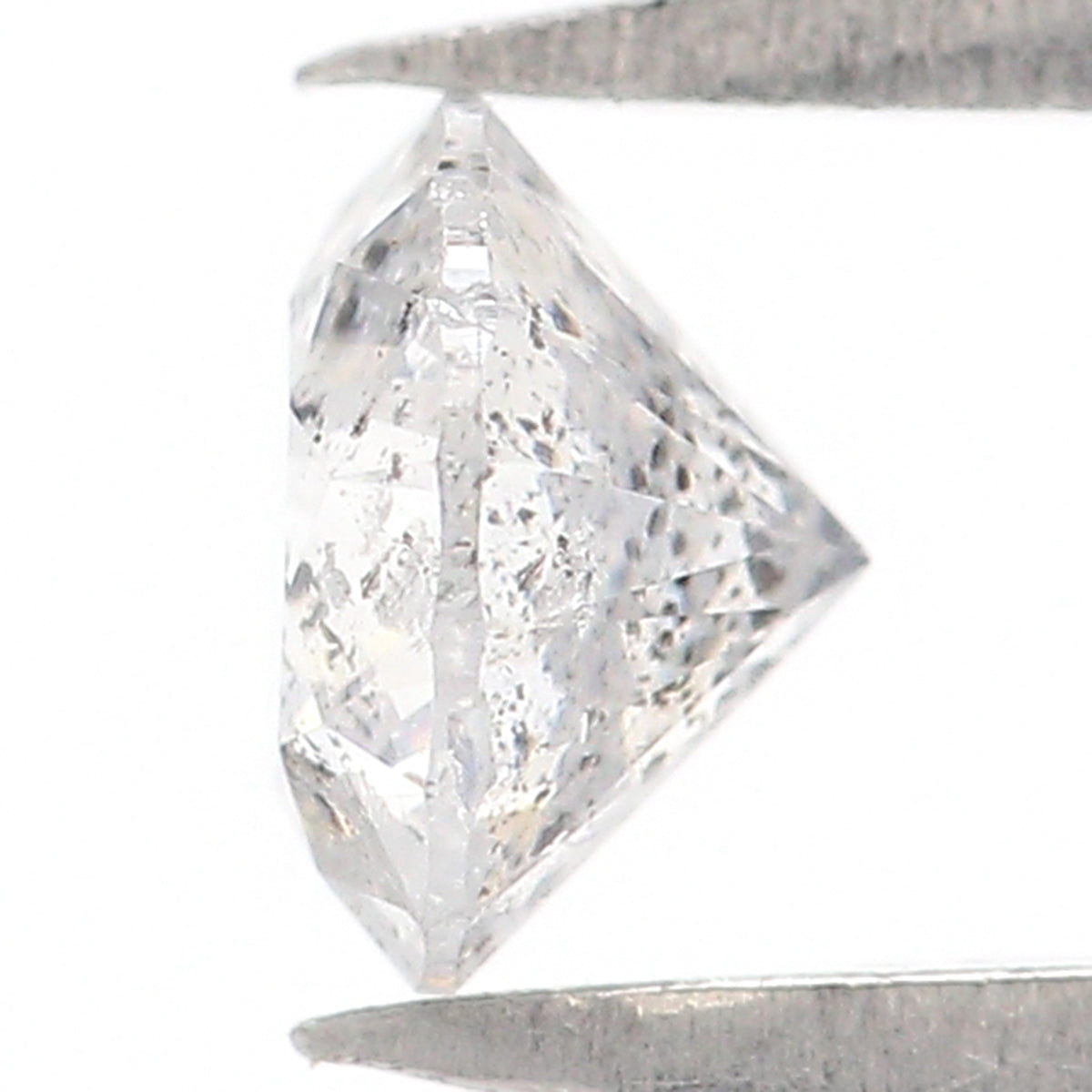 0.29 CT Natural Loose Round Shape Diamond Salt And Pepper Round Cut Diamond 4.10 MM Natural Black Grey Round Brilliant Cut Diamond KQ2003