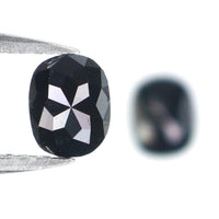 Natural Loose Oval Diamond, Natural Loose Diamond, Oval Black Color Diamond, Rose Cut Diamond, Rose Cut Oval 0.86 CT Oval Shape KDK2642