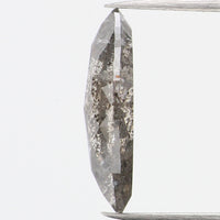 0.73 Ct Natural Loose Diamond, Marquise Diamond, Salt And Pepper, Black Diamond, Gray Diamond, Polished Diamond, Rose Cut Diamond, KDL780