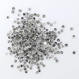 Natural Loose Round Rose Cut Salt And Pepper Diamond Black Grey Color Diamond 1.22 CT 1.00 MM Rose Cut Shape Diamond L1808