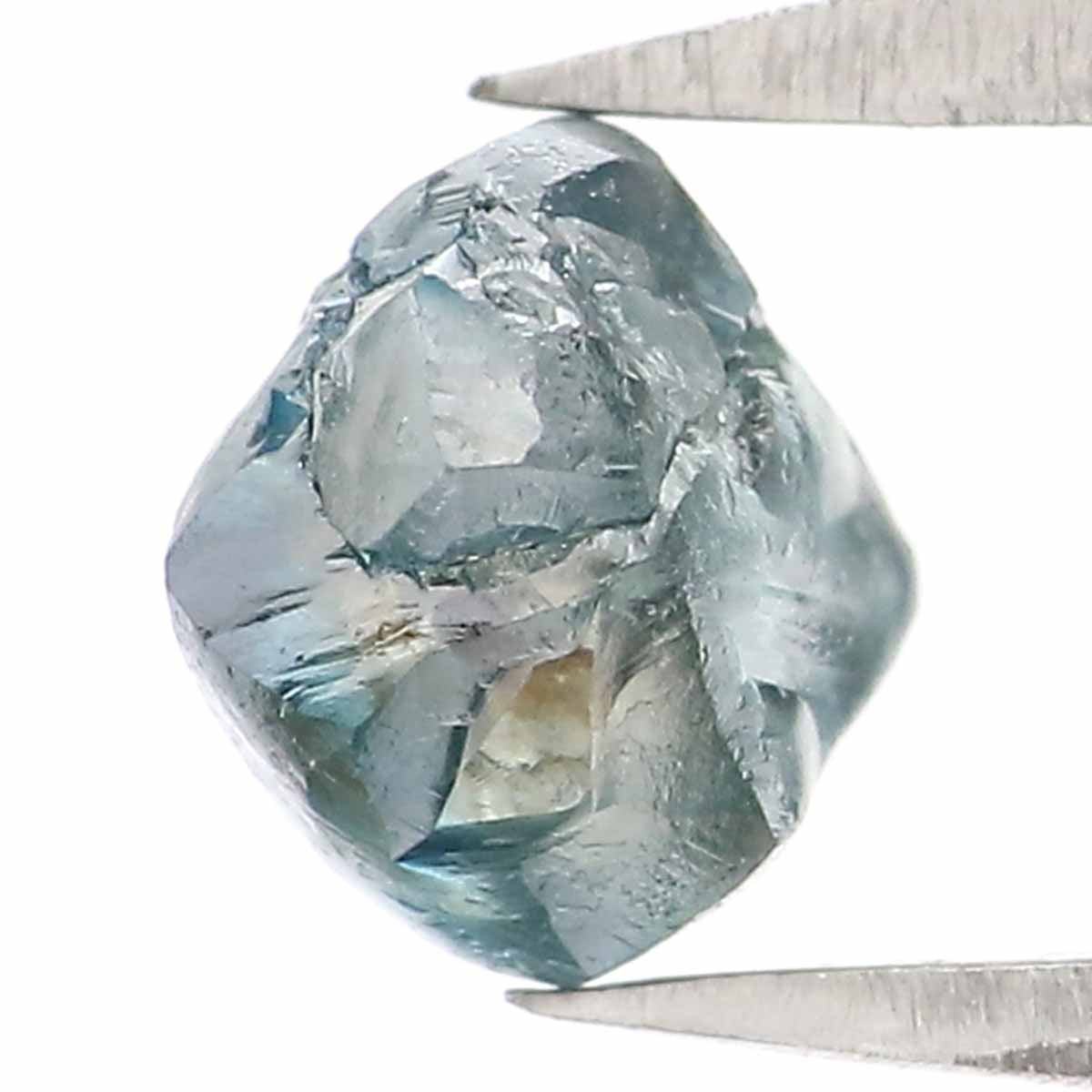 1.11 CT Natural Loose Rough Shape Diamond Blue Color Rough Cut Diamond 5.85 MM Natural Loose Blue Diamond Rough Irregular Cut Diamond QL2358