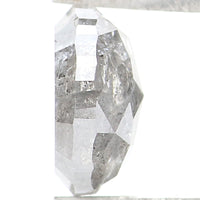 Natural Loose Oval Salt And Pepper Diamond Black Grey Color 1.06 CT 6.55 MM Oval Shape Rose Cut Diamond KDL1791