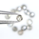 Natural Loose Round Rose Cut Diamond, Salt And Pepper Round Diamond, Natural Loose Diamond, Rose Cut Diamond, 1.21 CT Round Shape KR2648