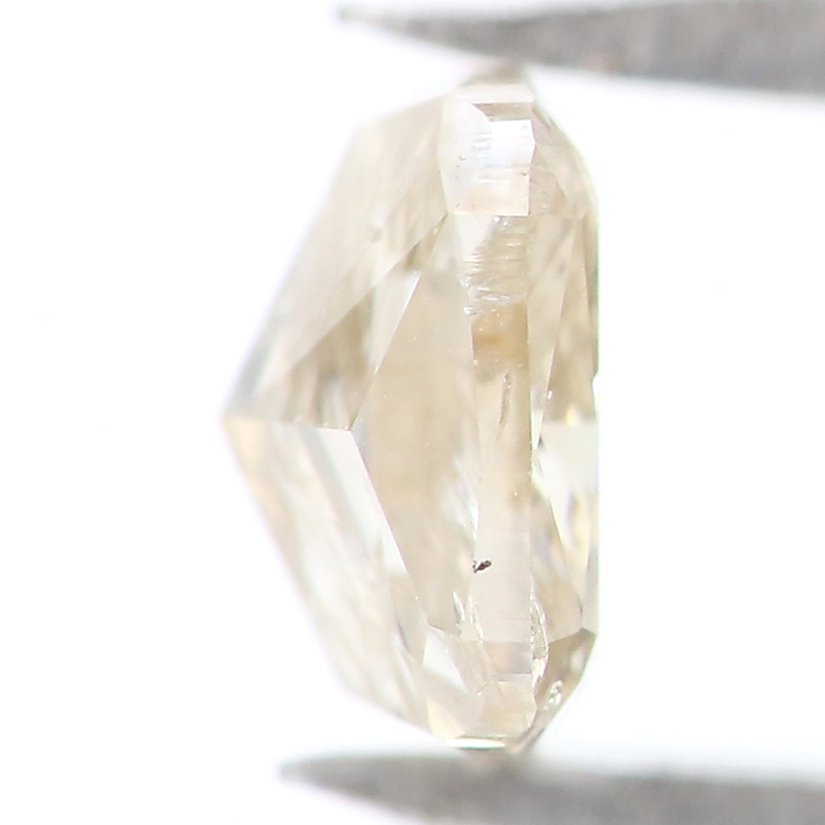 Natural Loose Cushion Yellow Grey Color Diamond 0.39 CT 4.30 MM Cushion Shape Rose Cut Diamond L7452