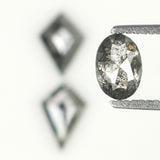 1.12 Ct Natural Loose Diamond, Mix Diamond, Salt And Pepper Diamond, Black Diamond, Grey Diamond, Minimal Diamond, Geometric Diamond, KDL712