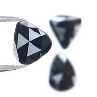 Natural Loose Slice Black Color Diamond 1.27 CT 8.04 MM Slice Shape Rose Cut Diamond L2614