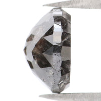 Natural Loose Rose Cut Salt And Pepper Diamond Black Color 2.24 CT 7.70 MM Round Rose Cut Shape Diamond L039