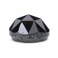 Natural Loose Rose Cut Black Grey Color Diamond 1.48 CT 6.50 MM Round Rose Cut Shape Diamond KR909