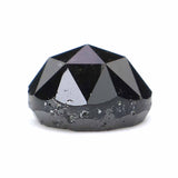Natural Loose Rose Cut Black Grey Color Diamond 1.48 CT 6.50 MM Round Rose Cut Shape Diamond KR909