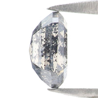 Natural Loose Hexagon Salt And Pepper Diamond Black Grey Color 0.62 CT 5.72 MM Hexagon Shape Rose Cut Diamond KDK2593