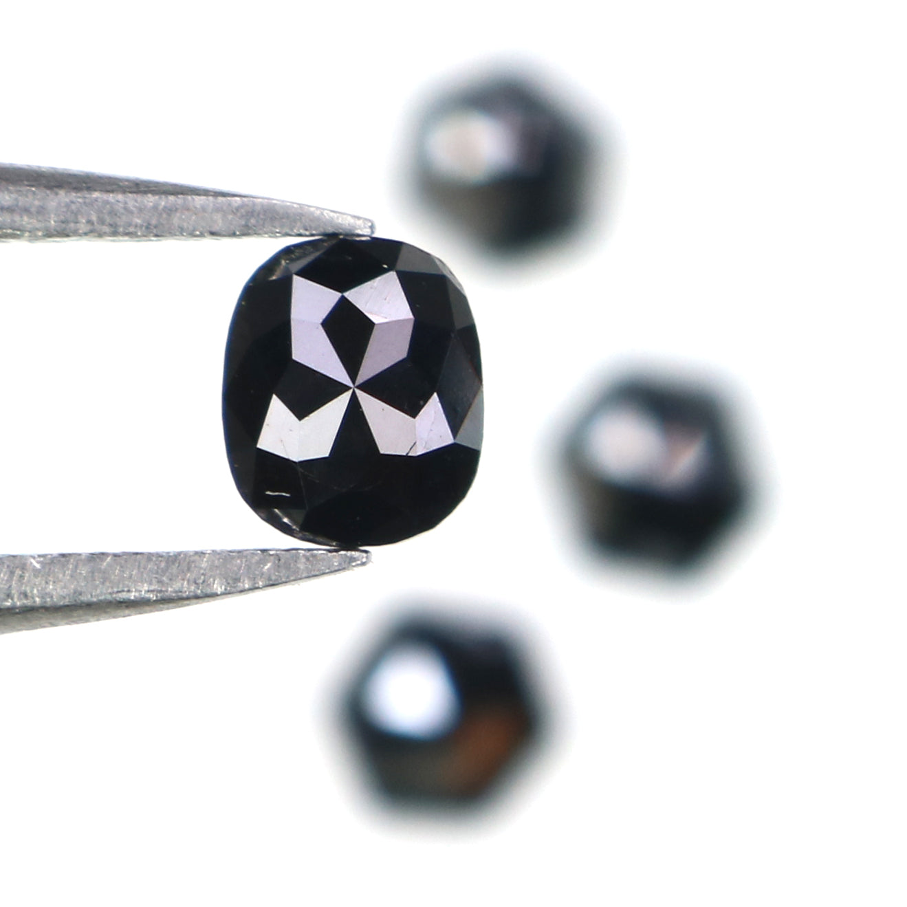 1.02 CT Natural Loose Mix Shape Diamond Black Color Mix Shape Diamond 4.70 MM Natural Loose Black Color Mix Shape Rose Cut Diamond QL2688