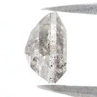 Natural Loose Shield Salt And Pepper Diamond Black Grey Color 1.25 CT 6.22 MM Shield Shape Rose Cut Diamond L2609