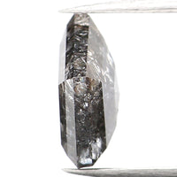 1.10 CT Natural Loose Diamond, Pentagon Cut Diamond, Salt And Pepper Diamond, Black Gray Diamond, Pentagon Shape, Rose Cut Diamond, KDL601