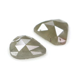 Natural Loose Slice Grey Color Diamond 1.45 CT 7.67 MM Slice Shape Rose Cut Diamond KR2603