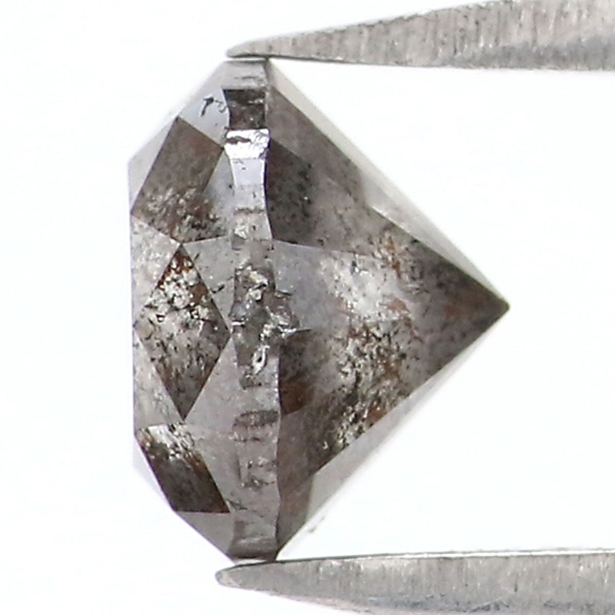 0.81 CT Natural Loose Round Shape Diamond Salt And Pepper Round Cut Diamond 5.40 MM Natural Black Color Round Brilliant Cut Diamond LQ9412