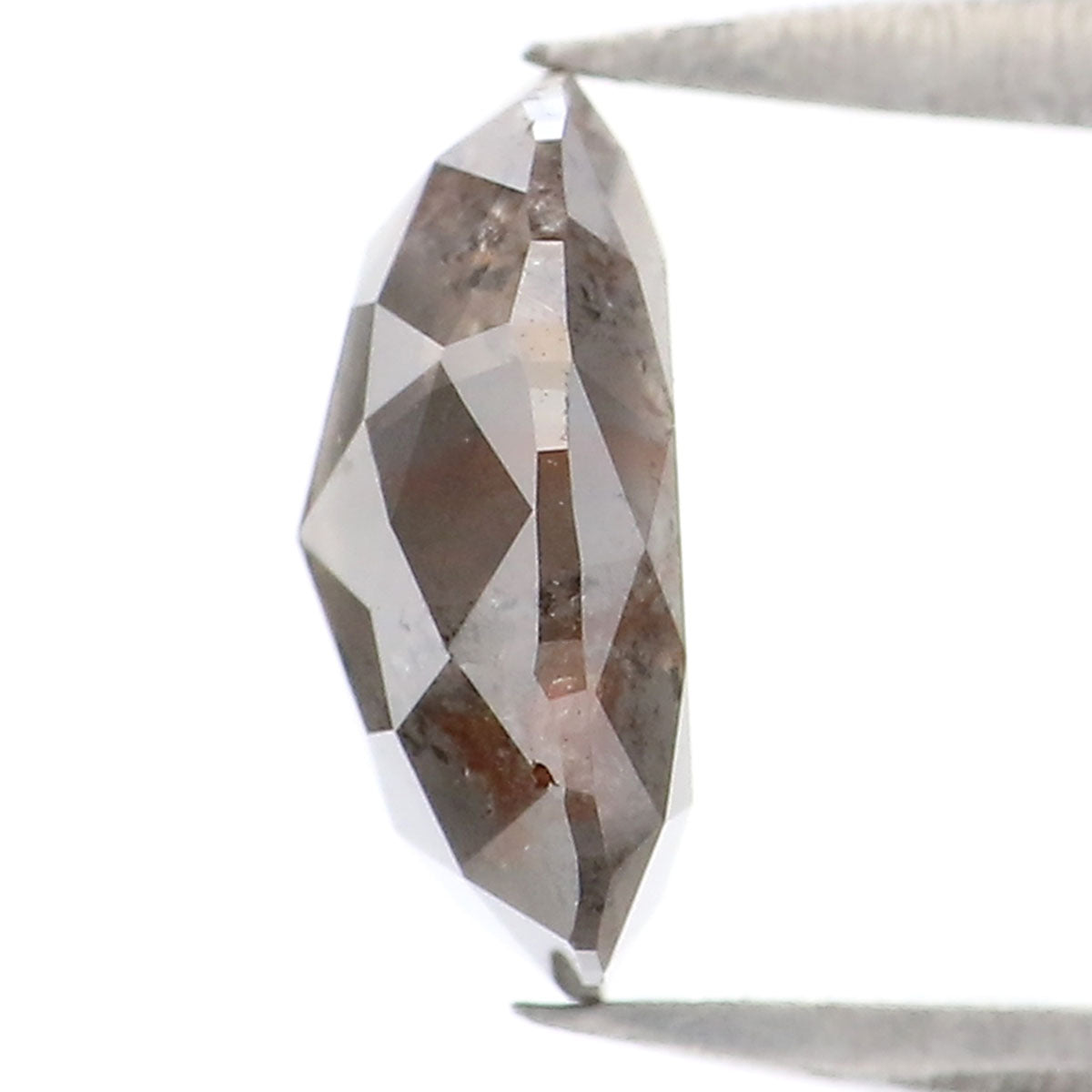 Natural Loose Oval Diamond Grey Brown Color 1.07 CT 7.39 MM Oval Rose Cut Shape Diamond L2320