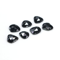 Natural Loose Slice Black Color Diamond 1.55 CT 5.10 MM Slice Shape Rose Cut Diamond L2596