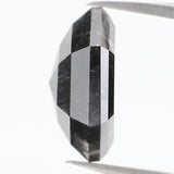 Natural Loose Hexagon Salt And Pepper Diamond Black Grey Color 2.45 CT 9.25 MM Hexagon Shape Rose Cut Diamond KDL1092
