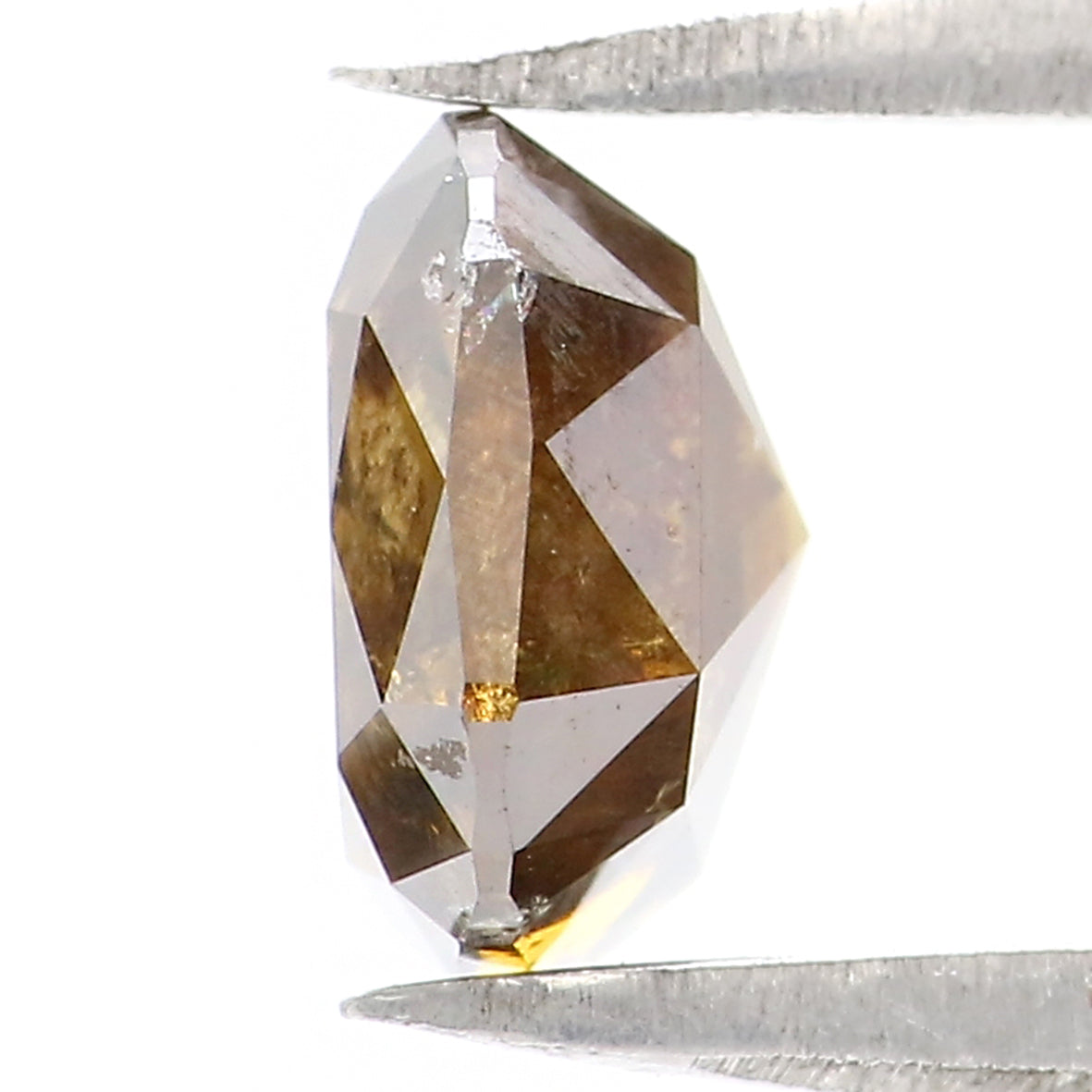 1.42 CT Natural Loose Cushion Shape Diamond Brown Champagne Color Cushion Rose Cut Diamond 6.60 MM Natural Cushion Shape Diamond LQ6162