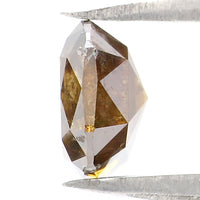 Natural Loose Cushion Brown Champagne Color Diamond 1.42 CT 6.60 MM Cushion Shape Rose Cut Diamond L6162