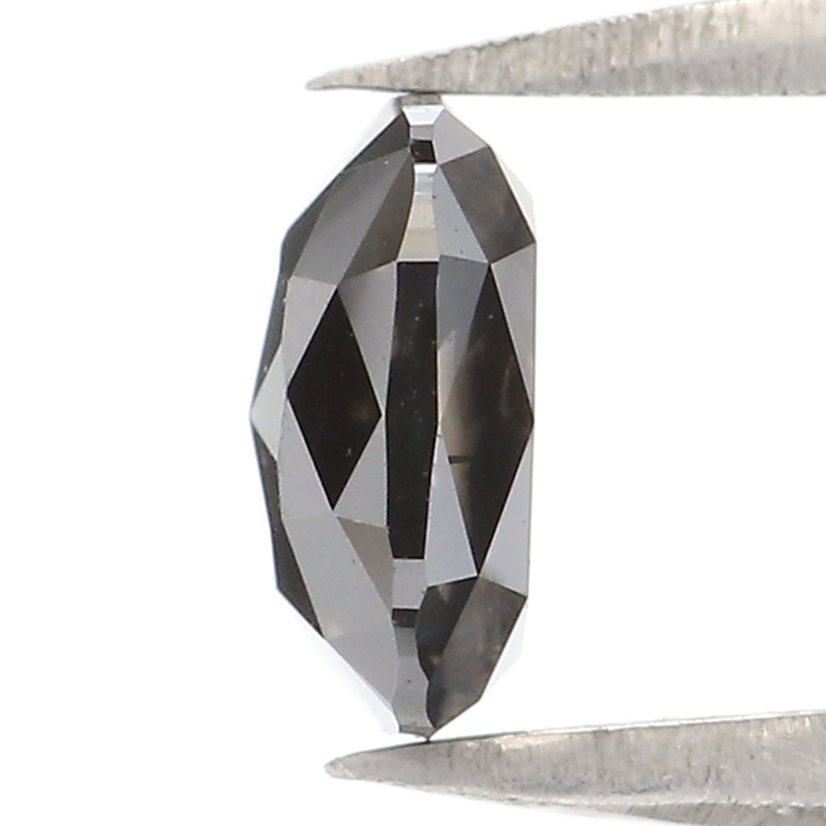 0.75 CT Natural Loose Cushion Shape Diamond Black Color Cushion Diamond 5.80 MM Natural Black Diamond Cushion Shape Rose Cut Diamond KQ2084