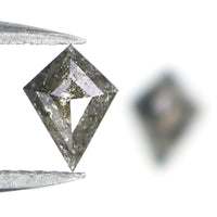 Natural Loose Kite Diamond, Salt And Pepper Kite Diamond, Natural Loose Diamond, Kite Rose Cut Diamond, Kite Cut, 0.67 CT Kite Shape L2736