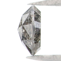 Natural Loose Round Rose Cut Salt And Pepper Diamond Black Grey Color 0.31 CT 4.40 MM Rose Cut Shape Diamond L6004