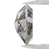 Natural Loose Round Rose Cut Salt And Pepper Diamond Black Grey Color 0.31 CT 4.40 MM Rose Cut Shape Diamond L6004