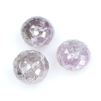Natural Loose Bead Pink Color Diamond 1.12 CT 3.60 MM Bead Shape Rose Cut Diamond KR2255