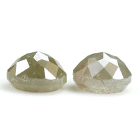 Natural Loose Rose Cut Salt And Pepper Diamond Grey Color 1.14 CT 4.70 MM Round Rose Cut Shape Diamond L6334