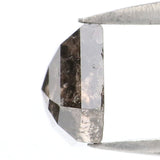 Natural Loose Shield Salt And Pepper Diamond Black Grey Color 0.96 CT 5.50 MM Shield Shape Rose Cut Diamond L7587
