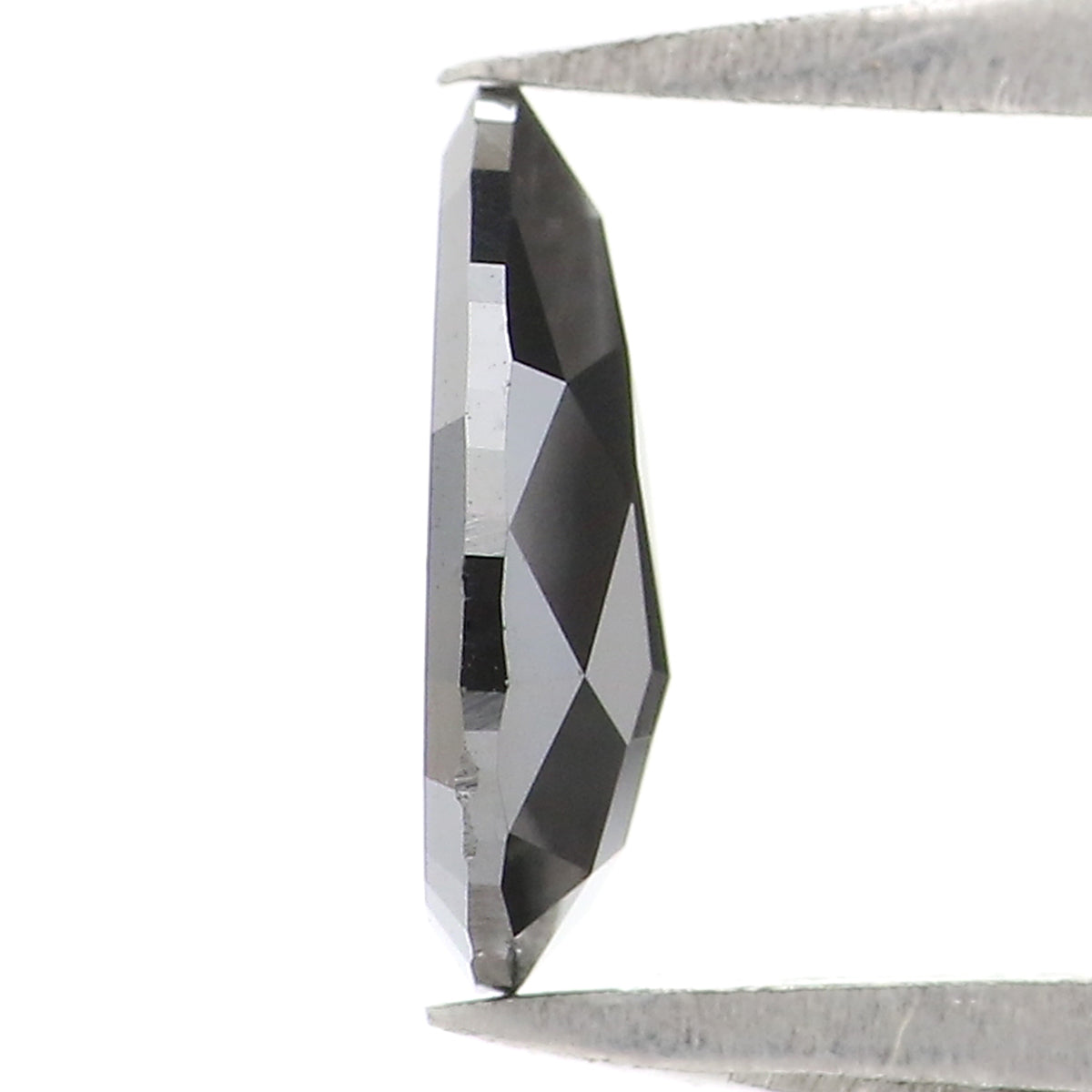 0.63 Ct Natural Loose Pear Shape Diamond Black Color Pear Cut Diamond 7.65 MM Natural Loose Black Color Diamond Pear Rose Cut Diamond KQ2623