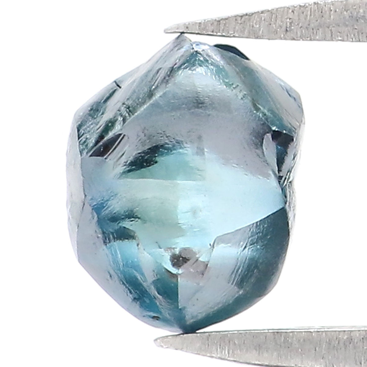 0.98 CT Natural Loose Rough Shape Diamond Blue Color Rough Cut Diamond 5.75 MM Natural Loose Blue Color Rough Irregular Cut Diamond QLB2326