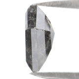 Natural Loose Kite Salt And Pepper Diamond Black Grey Color 0.94 CT 7.60 MM Kite Shape Rose Cut Diamond KDL2038