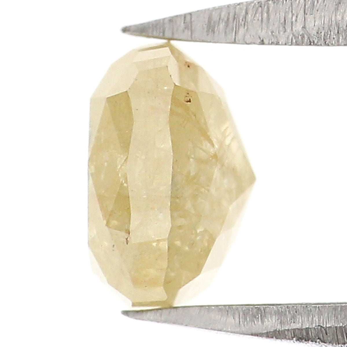 1.00 CT Natural Loose Cushion Shape Diamond Yellow Color Cushion Cut Diamond 5.70 MM Natural Grey Color Cushion Rose Cut Diamond LQ8676
