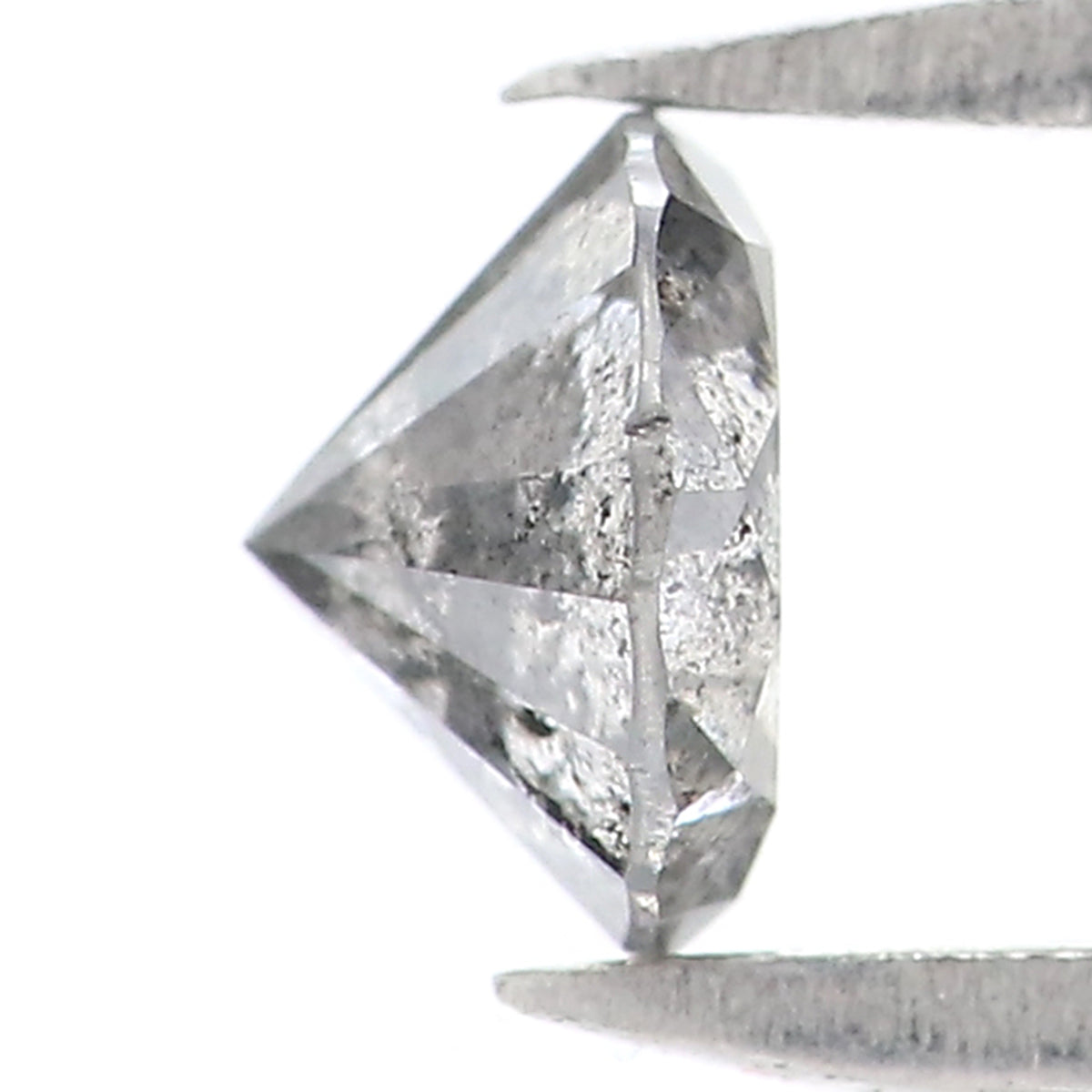 0.37 CT Natural Loose Round Shape Diamond Salt And Pepper Round Diamond 4.45 MM Natural Black Gray Color Round Brilliant Cut Diamond LQ2774