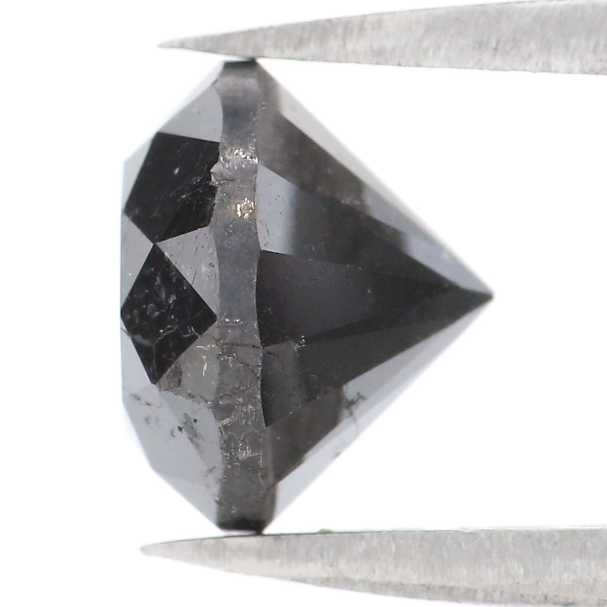 2.91 Ct Natural Loose Round Shape Diamond Black Color Round Cut Diamond 8.20 MM Natural Loose Black Color Round Brilliant Cut Diamond LQ1688