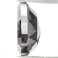 Natural Loose Triangle Salt And Pepper Diamond Black Grey Color 1.25 CT 6.95 MM Triangle Shape Rose Cut Diamond L1382