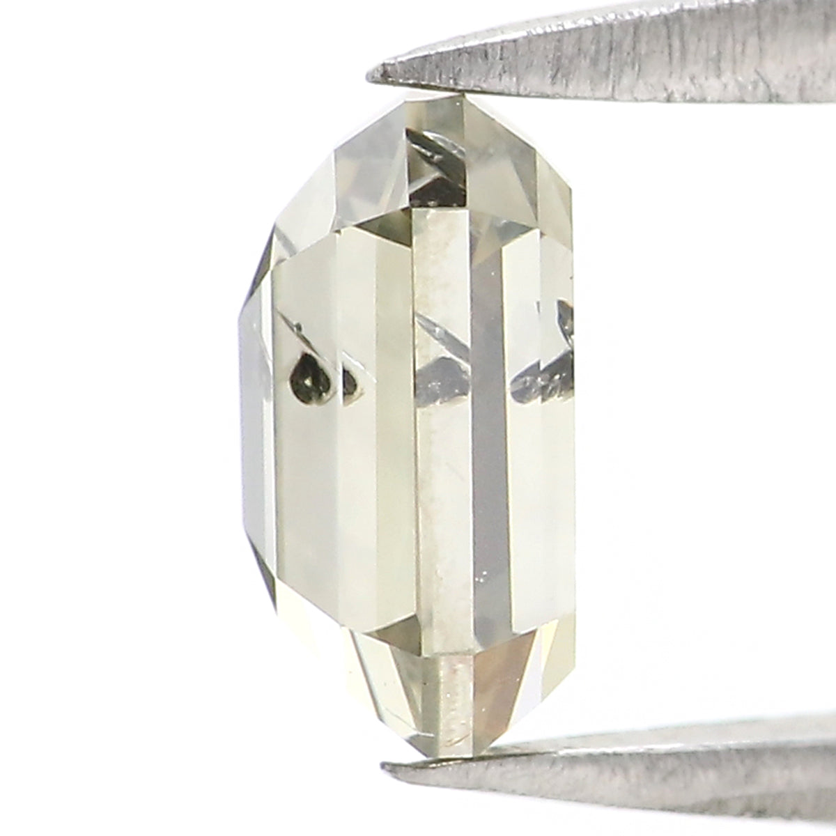 1.17 CT Natural Loose Emerald Shape Diamond White - K Color Emerald Shape Diamond 6.85 MM Natural White - K Emerald Rose Cut Diamond LQ2615
