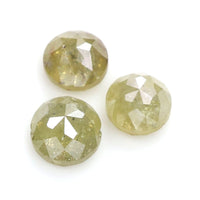 Natural Loose Rose Cut Yellow Color Diamond 1.65 CT 4.50 MM Round Rose Cut Shape Diamond L9211