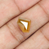 3.63 Ct Natural Loose Diamond, Shield Cut Diamond, Yellow Color Diamond, Rose Cut Diamond, Real Rustic Diamond, Antique Diamond KDL9783