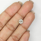 1.06 Ct Natural Loose Diamond, Round Brilliant Cut, Salt And Pepper Diamond, Gray Diamond, Rustic Diamond, Round Cut Diamond L445