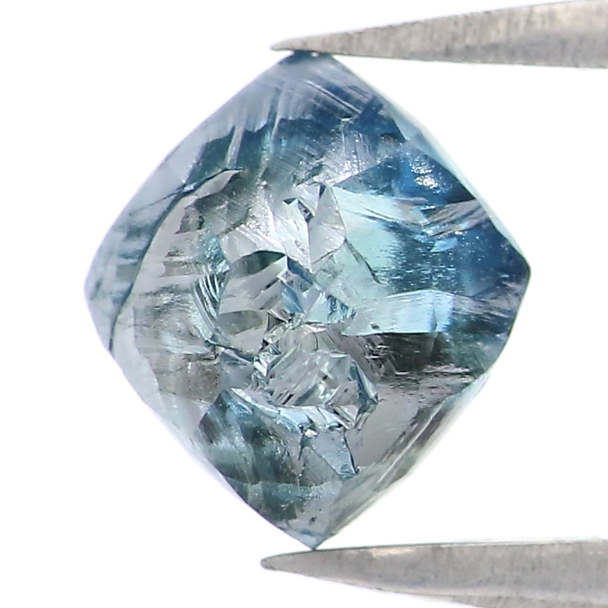 1.48 CT Natural Loose Rough Shape Diamond Blue Color Rough Cut Diamond 7.00 MM Natural Loose Blue Color Rough Irregular Cut Diamond QL2357
