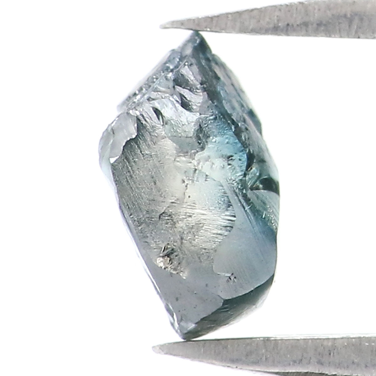 Natural Loose Rough Blue Color Diamond 0.83 CT 6.65 MM Rough Irregular Cut Diamond KDL2224