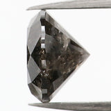 Natural Loose Round Black Brown Color Diamond 1.33 CT 6.80 MM Round Brilliant Cut Diamond L999
